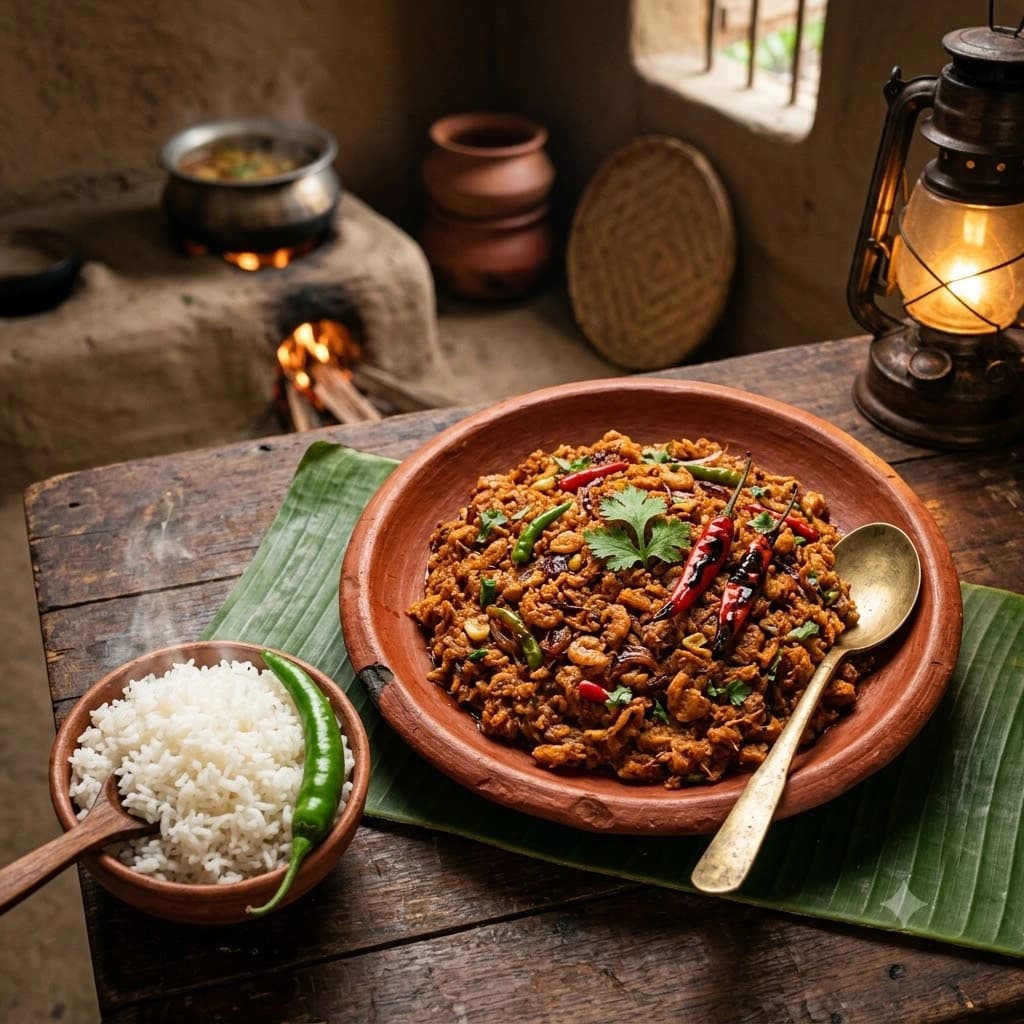 Artisanal Spicy Chingri Shutki Bhorta (200g)